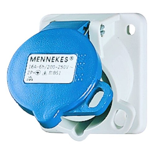 851 Mennekes MENNEKES CEE-Anbausteckdose Cara-Contact 16A 3p 2 Produktbild Front View L