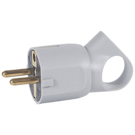 050324 LEGRAND Stecker mit Abzug grau Produktbild