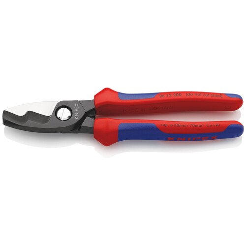 9512200 Knipex Kabelschere mit Doppelschneide Ø20mm 70 mm² Produktbild