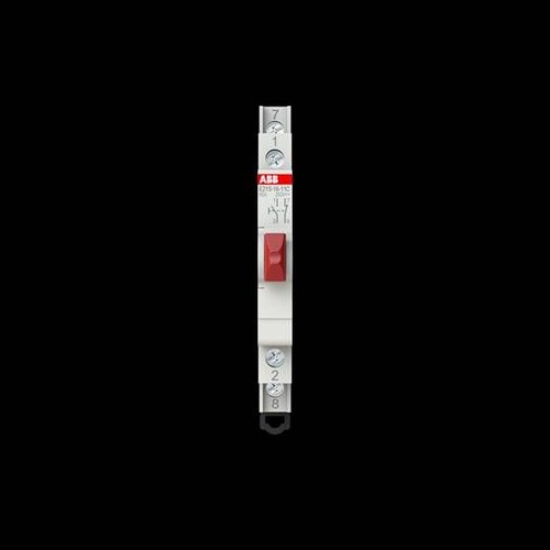 E215-16-11C Taster 16A,rt,1S/1Ö,9mm ABB Taster E215-16-11C rt 1S/1#,9mm Produktbild