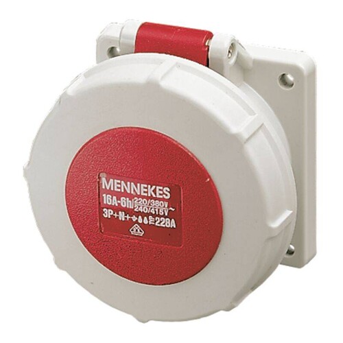 1131 Mennekes MENNEKES CEE-Anbausteckdose TwinContact 16A 5p 40 Produktbild Front View L