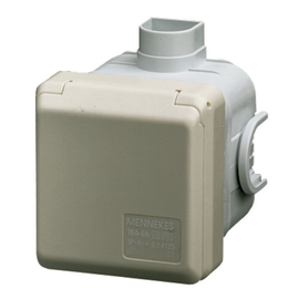 4127 Mennekes MENNEKES UP CEE-Wandsteckdose Cepex 32A 3p 230V 6h I Produktbild front M