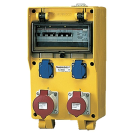 70005 Mennekes MENNEKES EverGUM Kombi LITTLE 2xSSTD 1x16/5 1x32/5 IP44 +Abs. Produktbild front M