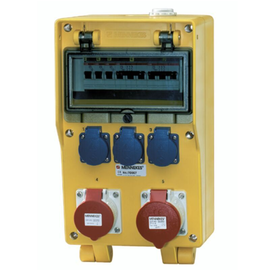 70007 Mennekes MENNEKES EverGUM Kombi LITTLE 3xSSTD 1x32/5 1x16/5 IP44 +Abs Produktbild front M