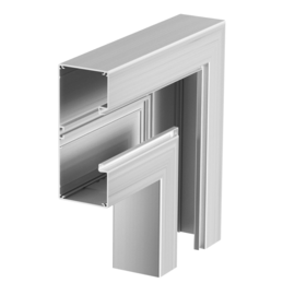 6279123 OBO GA-SF70170EL Flachwinkel symmetrisch 70x170mm Aluminium eloxiert Produktbild front M