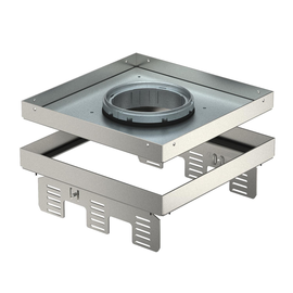 7409378 OBO RKFN2UZD3 9VS20 Quadratische Kassette für Tubus 243x243mm Edelstahl Produktbild front M