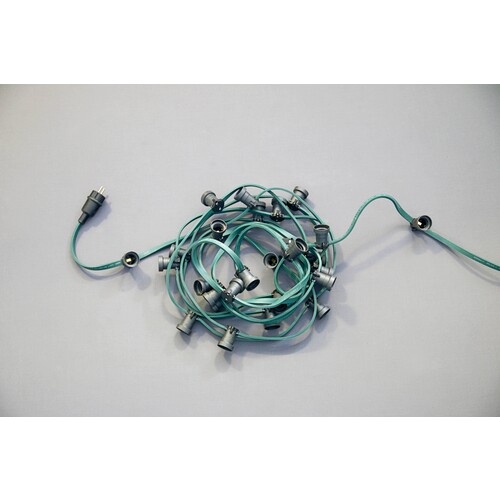 112-113 MK Crystal Party Lite Kit 100/50 50m 100 Fassungen excl. LM grünes Kabel Produktbild Front View L