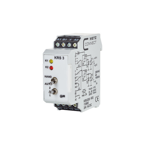 110665 METZ KRS-E08 HR3 24VAC/DC Schwellwertschalter 0V/5V/10V DC Produktbild