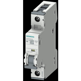 5SY6106-6 SIEMENS LEITUNGSSCHUTZSCHALTER 230/400V 6KA, 1-POLIG, B, 6A, T=70MM Produktbild