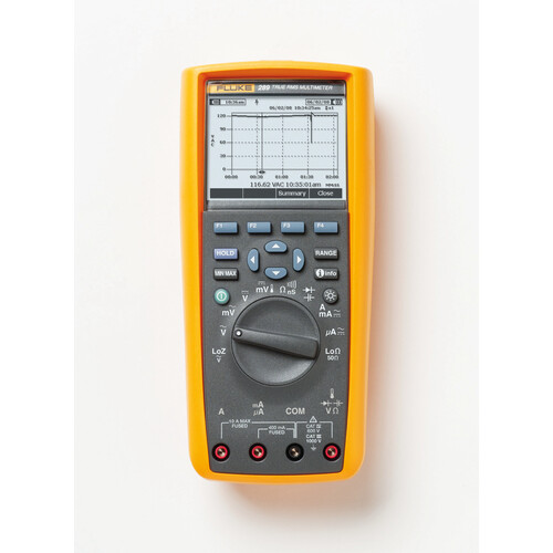 3947801 FLUKE 289 TRMS Multimeter Logging mit Trenddarstellung Produktbild Front View L