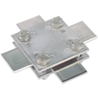 318233 DEHN Kreuzstück NIRO f.Fl 30/30mm Abm. 60x60mm o. Zwischenplatte Produktbild