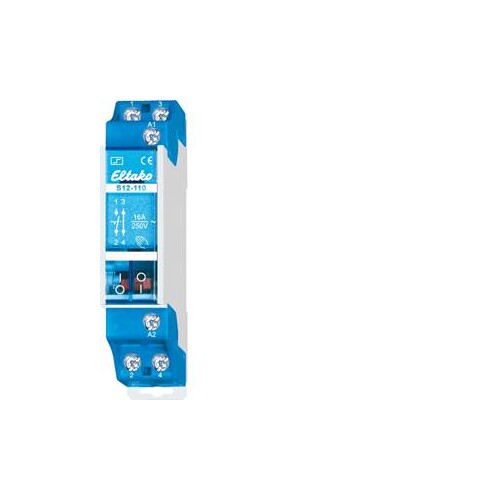 S12-110-24VDC Eltako Stromstoßschalter 1S+1Ö 24VDC Produktbild Front View L