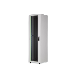 DN-19-22U-6/6-D DIGITUS 19 Zoll Schrank mit Glastür Grau 22HE H B600xT600mm Produktbild