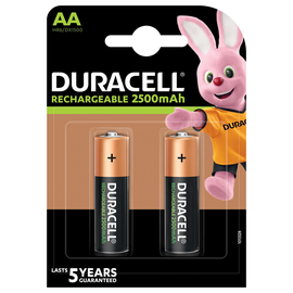 056978 Duracell StayCharged Akku AA Mignon (2 ST.-BL.) 2500mAh B2 Precharged Produktbild