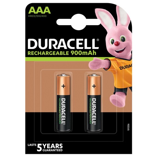 203815 Duracell StayCharged Akku AAA Micro (2 ST.-BL.) 850 mAh B2 Precharged Produktbild Front View L