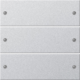 218326 GIRA Wippenset 3fach System 55 Farbe Alu Produktbild front M