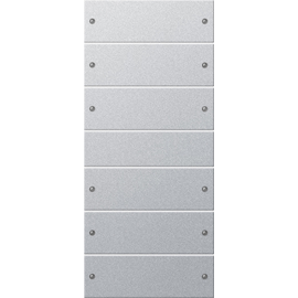 218626 GIRA Wippenset 6fach System 55 Farbe Alu Produktbild front M