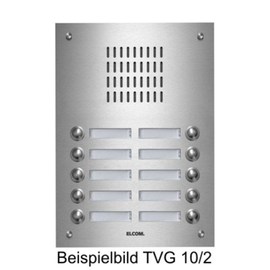 111.018.1 ELCOM TVG-10/2 UP-Türstation Edelstahl Matt 10 Tasten 2-reihig Produktbild