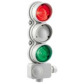 69 430 SIRENA Industrie LED-Signalampel 240V, -30 +50 C°, IP 65, rot/grün Produktbild