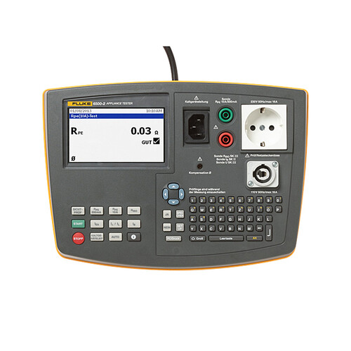 4325041 FLUKE 6500-2 Gerätetester im Koffer ÖVE/ÖNORM E8701 VDE 0702 Produktbild Front View L