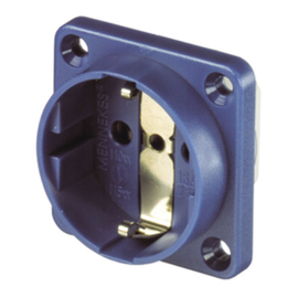 11531 MENNEKES Schuko-Anbausteckdose blau 16A 2p+E 230V IP20 Schraubklemme Produktbild front M