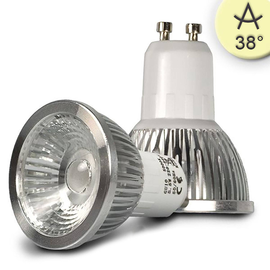 111542 Isoled GU10 LED Strahler 5,5W COB 38° warmweiss, dimmbar Produktbild