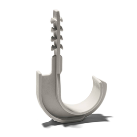 30160 Schnabl Einfachsteckschelle ES 25-32 hellgrau halogenfrei 25-32mm Produktbild front M