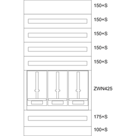 137821 Eaton BPZ-MES-TN-800/15-3Z Zählerverteiler-Montageeinsatz Tirol Produktbild