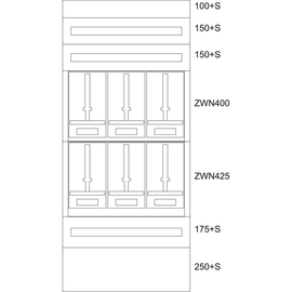 137826 Eaton BP-U-3S-TN-800/17-6Z Unterputz-Zählerverteiler Tirol Produktbild