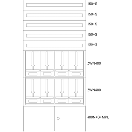 138078 Eaton BP-F-NN-1000/20-8Z Aufputz-Zählerverteiler NOE Produktbild