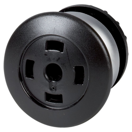 216759 Eaton M22-DRP-S-X Pilzdrucktaste,oh.Schild,rastend,schwarz Produktbild front M