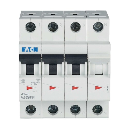 278976 Eaton FAZ-C20/3N Leitungsschutzschalter Produktbild