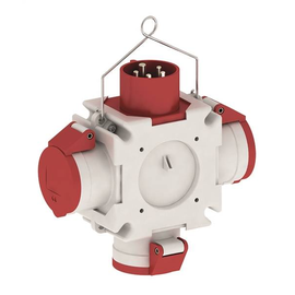 88703508 E-TERM 546 Kreuzverteiler KV Z16 003-0 Abg.: 3xCEE 5x16A Zug.:CEE5/16 Produktbild front M