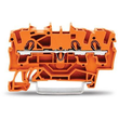 2002-1302 WAGO TopJob S 3L-DG-KL. 2,5mm² Reihenklemme orange Produktbild