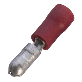 263446 HAUPA Rundstecker rot isoliert 0,5-1,0/4 mm Nylon Produktbild