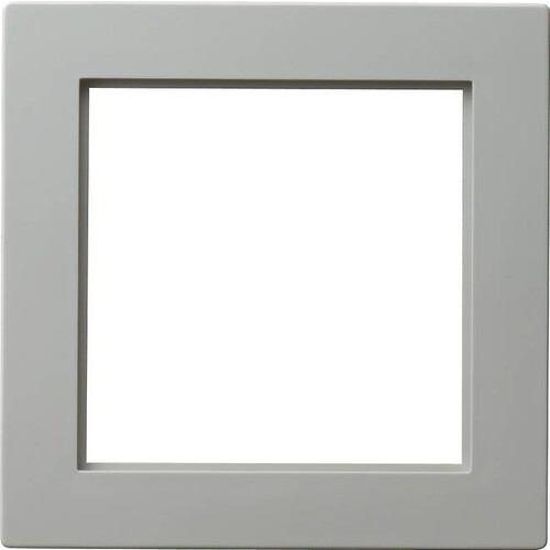 028242 GIRA Adapterrahmen 50x50 quadratisch S Color Grau Produktbild Front View L