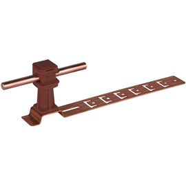 204177 DEHN Dachleitungshalter UNIsnap Cu/K-braun H36mm Rd8mm L 205mm Produktbild front M