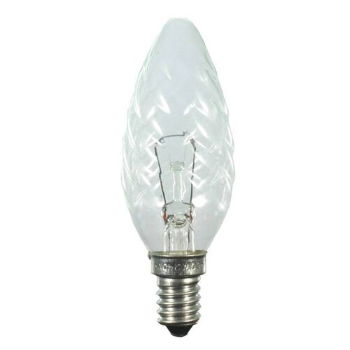 40807 Scharnberger+Hasenbein Kerzenlampe gedreht,E14,60W,240V,klar Produktbild Front View L