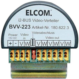 180.622.3 Elcom BVV-223 Video-Verteiler 3 Ausgänge für UP-Dose Produktbild