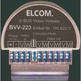 180.622.3 Elcom BVV-223 Video-Verteiler 3 Ausgänge für UP-Dose Produktbild