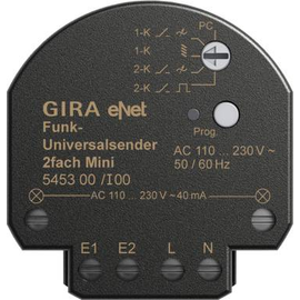 545300 GIRA Funk Universalsender Mini 2fach Gira eNet Produktbild