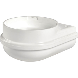 90 511 SIRENA M-Line-Sockel Wand weiß 90-240 ACDC, IP65 Produktbild front M