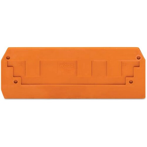 284-339 WAGO 3-L-FV-ABSCHLUSSPLATTE ORANGE Produktbild Front View L