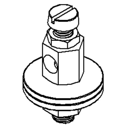 17B KLEINHUIS Erdungsklemme messing, vernickelt Produktbild Front View L