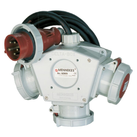 92909 MENNEKES Delta Box 3x16/5 IP67 mit Kabel u. Stecker Produktbild front M