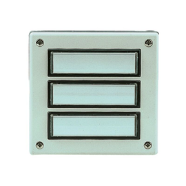 55633 GROTHE AP-Etagenplatte weiß, 3 Taster beleuchtbar, max.12V, (Typ ETA 63 Produktbild front M
