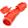 14364 DIETZEL KSHRB 160/150 RT Kabelhalb schalen-Bogenelement rot Plastag PE-HD Produktbild
