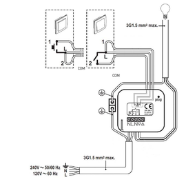 1811251 Somfy Lichtfunkempfänger Lighting inwall receiver RTS Produktbild