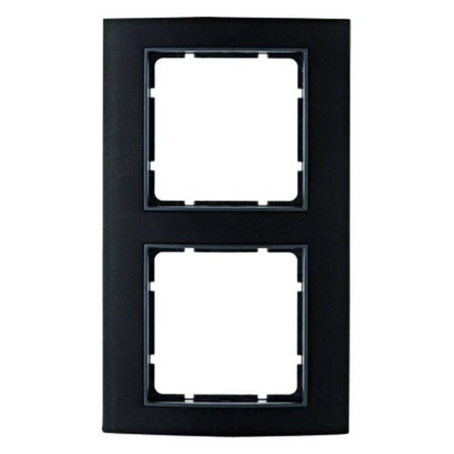 10123005 BERKER B.3 Rahmen 2fach schwarz/anthrazit Produktbild