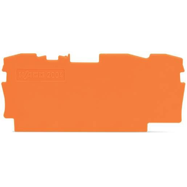 2004-1392 WAGO TOPJOB S Abschluss- Zwischenplatte orange Produktbild